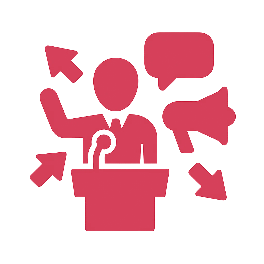 Confident Speaker Icon