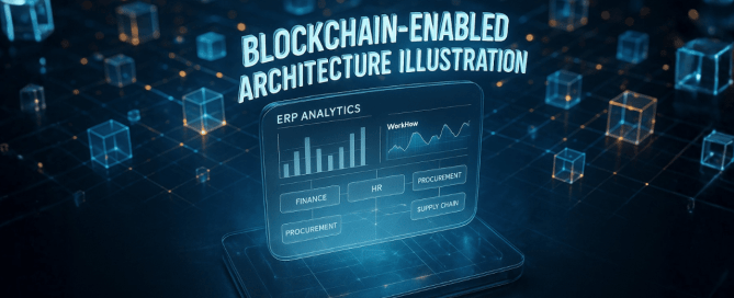 Holographic blockchain network integrated with ERP dashboard